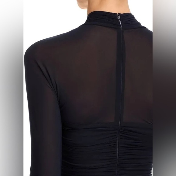 Ronny Kobo Afra Ruched Bodycon Dress in Navy XS - Picture 7 of 16